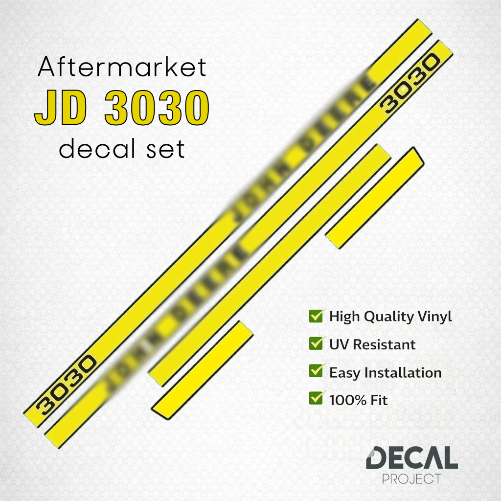 John Deere 3030 Decal Kit – Aftermarket Tractor Stickers – Full Restoration Set