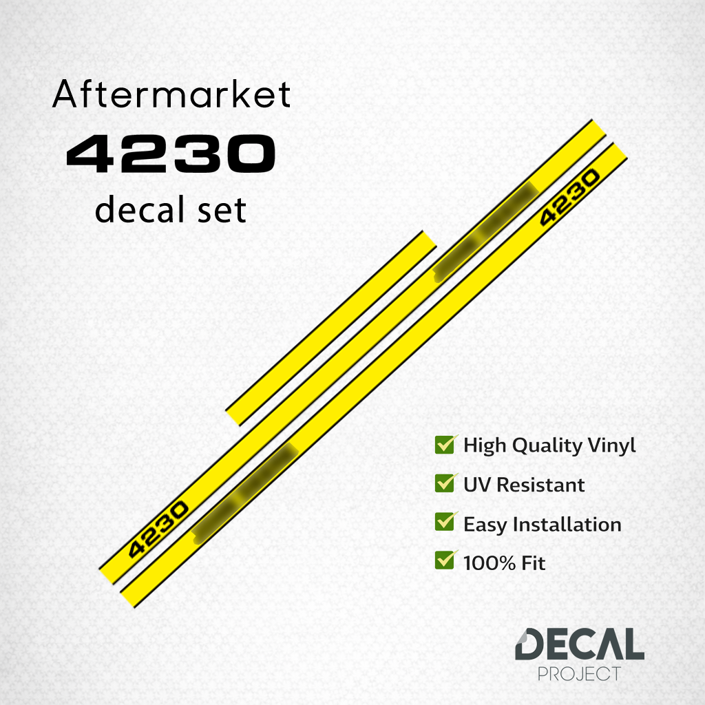 John Deere 4230 Decal Kit – Aftermarket Tractor Stickers – Generation II Set