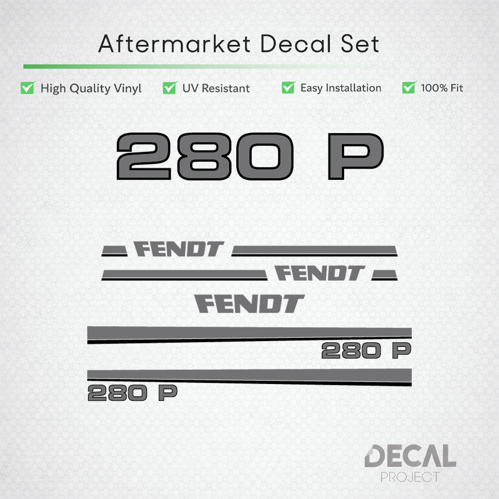 Fendt 280 P Decal Kit - Flagship Classic Plantation Series Premium