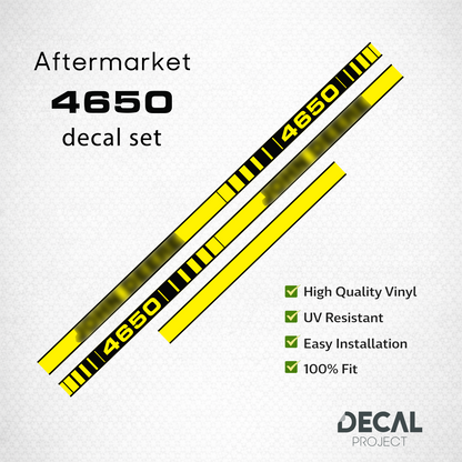 Aftermarket set fits JD4650 Decal Kit – High-Quality Restoration Stickers - Full Set