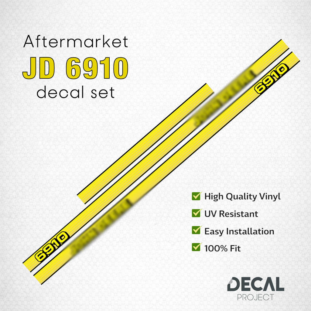 Aftermarket set fits JD 6910 Decal Kit – High-Quality Restoration Stickers - Full Set