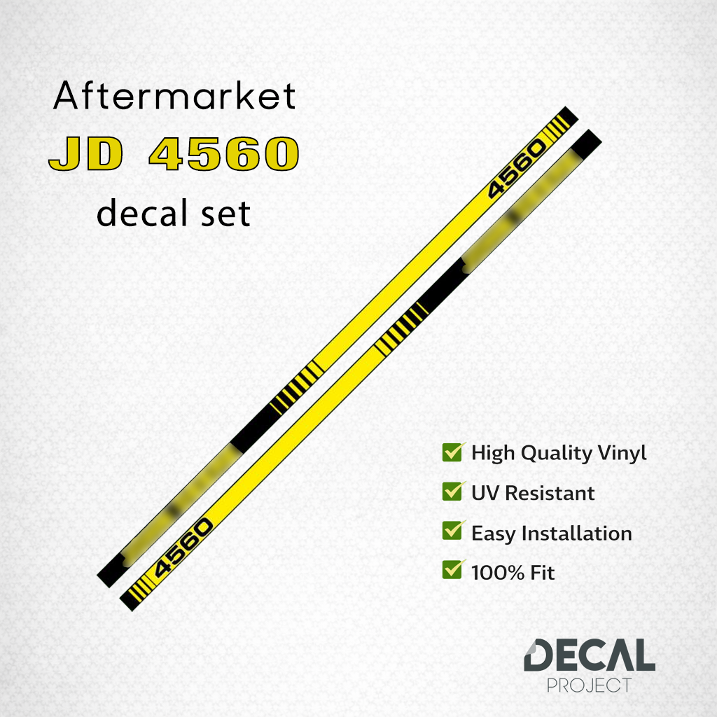 Aftermarket set fits JD 4560 Decal Kit – Premium Restoration Stickers – Full Restoration Set