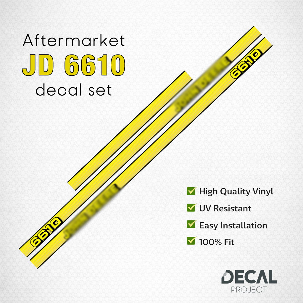 Aftermarket set fits JD 6610 Decal Kit – High-Quality Aftermarket Restoration - Full Set