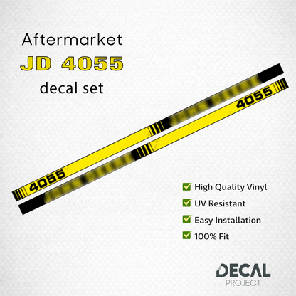 Aftermarket set fits JD 4055 Decal Kit – Premium Restoration Stickers – Full Set