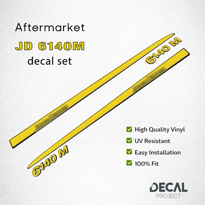Aftermarket set fits JD 6140M Decal Kit – Aftermarket Tractor Stickers - Full Set