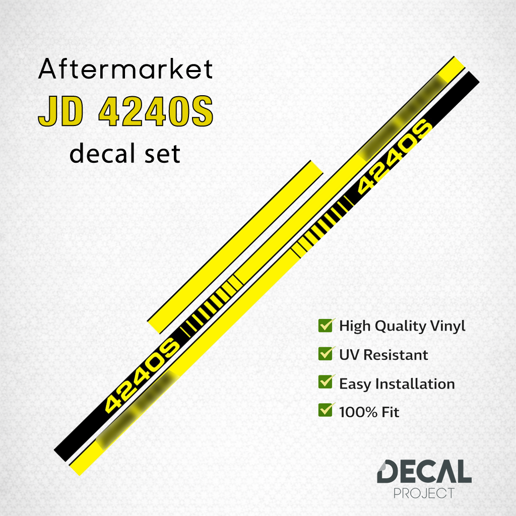 John Deere 4240 S Decal Kit – Aftermarket Tractor Stickers – Full Set