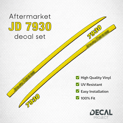 Aftermarket set fits JD  7930 Decal Kit – High-Quality Restoration Stickers - Full Set