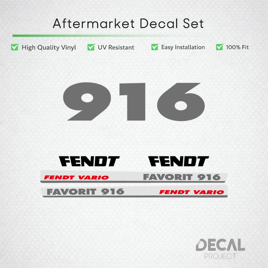 Fendt Favorit 916 Vario Decal Set - First Generation Restoration
