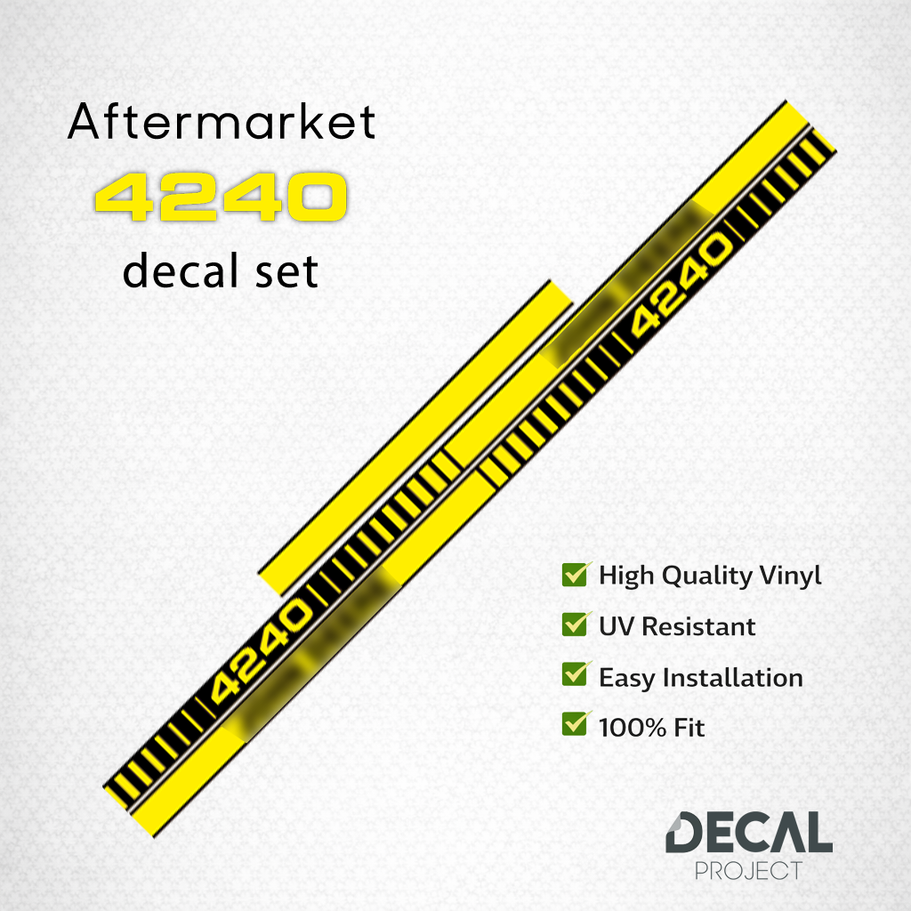 John Deere 4240 Decal Kit – Aftermarket Tractor Stickers – Premium  Full Set