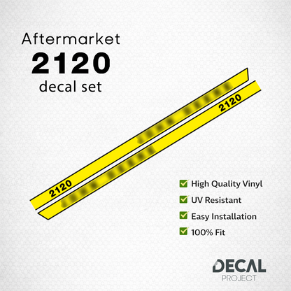 Aftermarket set fits JD  2120 Decal Kit – Premium Aftermarket Restoration Stickers - Full Set