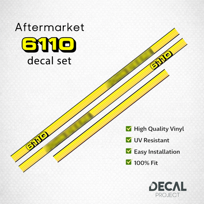 Aftermarket set fits JD  6110 Decal Kit – Aftermarket Tractor Stickers - Full Set