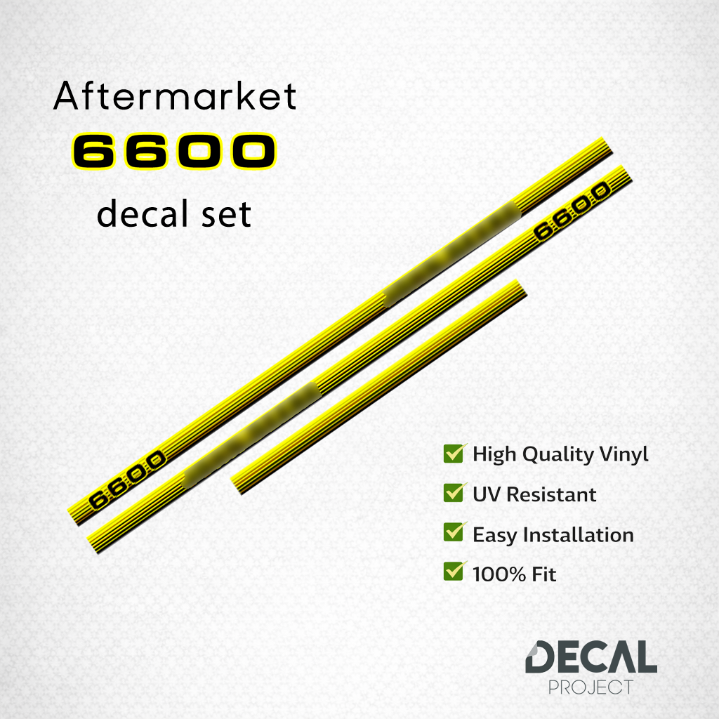 John Deere 6600 Decal Kit – High-Quality Restoration Stickers - Full Set