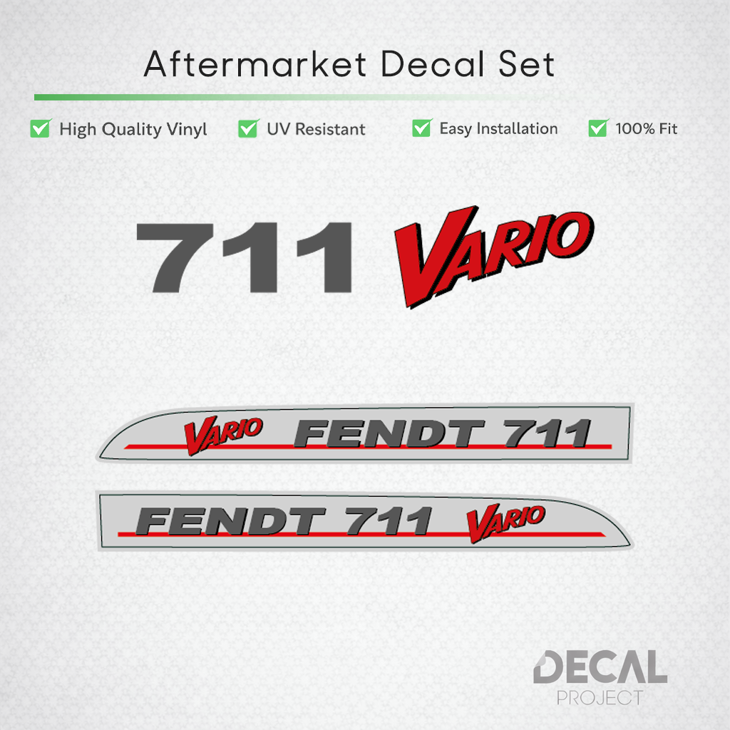 Fendt 711 Vario Decal Set - Restoration Vinyl Premium 700 Series