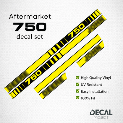 Aftermarket set fits JD 750 Decal Kit -Aftermarket Restoration Sticker - Full Set
