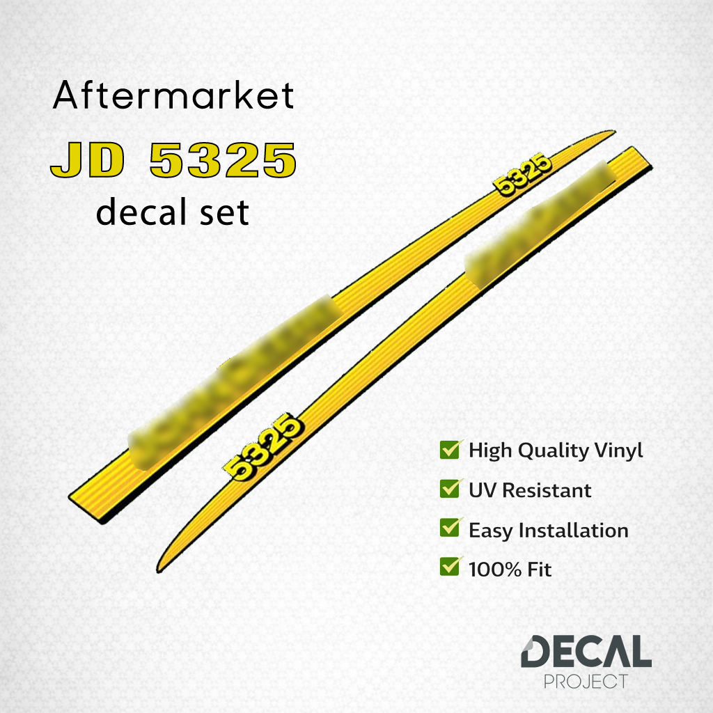 John Deere 5325 Decal Kit – Aftermarket Tractor Stickers - Full Set