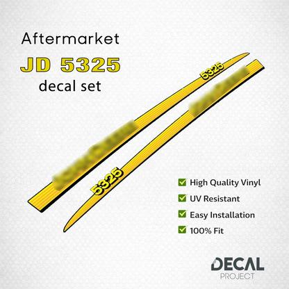 John Deere 5325 Decal Kit – Aftermarket Tractor Stickers - Full Set