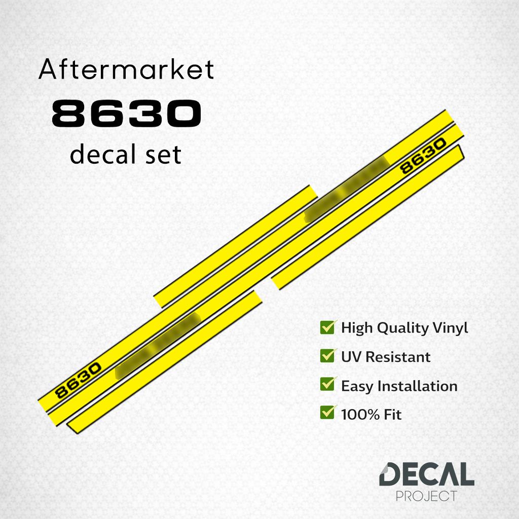 Aftermarket set fits JD 8630 Decal Kit – Premium Restoration Stickers - Full Set