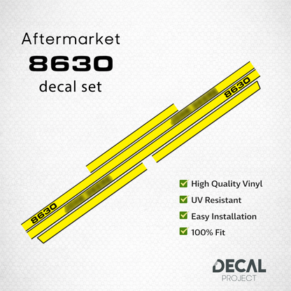 Aftermarket set fits JD 8630 Decal Kit – Premium Restoration Stickers - Full Set