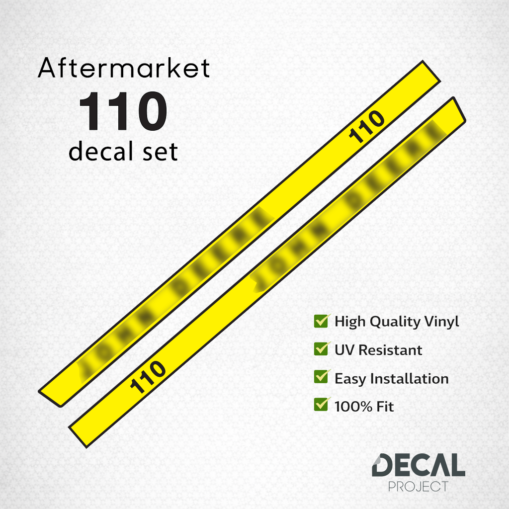 Aftermarket set fits JD 110 Garden Tractor Decal Kit – Premium Restoration Sticker - Full Set