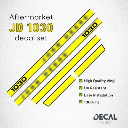 John Deere 1030 Decal Kit – Hood & Safety Stickers – Complete Replacement Set
