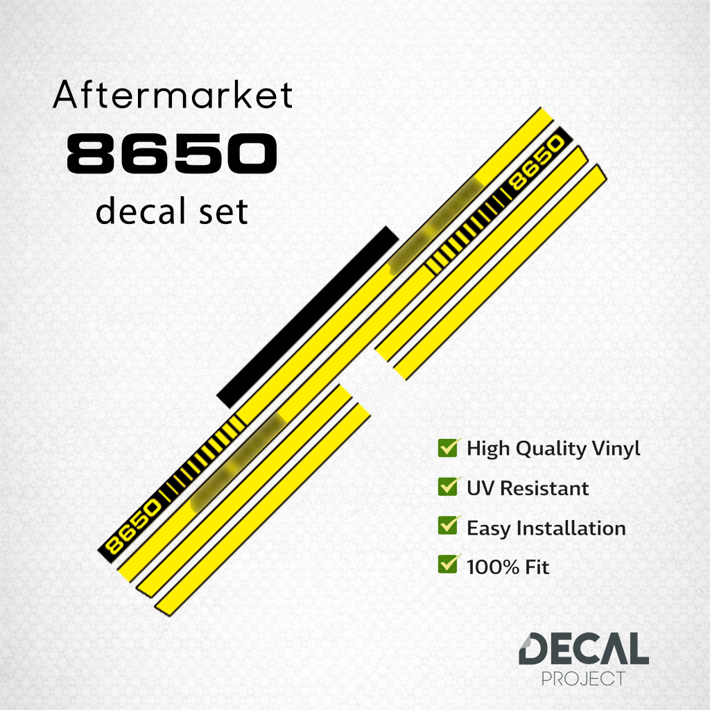 Aftermarket set fits JD 8650 Decal Kit – Premium Restoration Stickers - Full Set