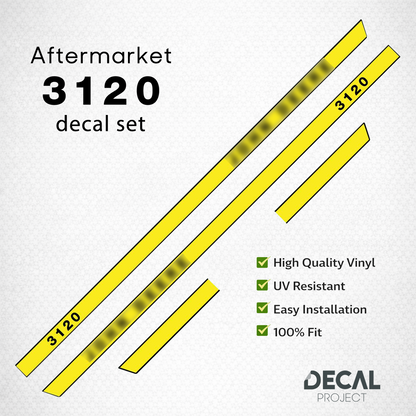 John Deere 3120 Decal Kit – Aftermarket Tractor Stickers – Restoration Set