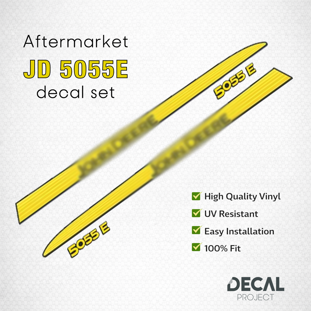 John Deere 5055E Decal Kit – Aftermarket Tractor Stickers – Full Set