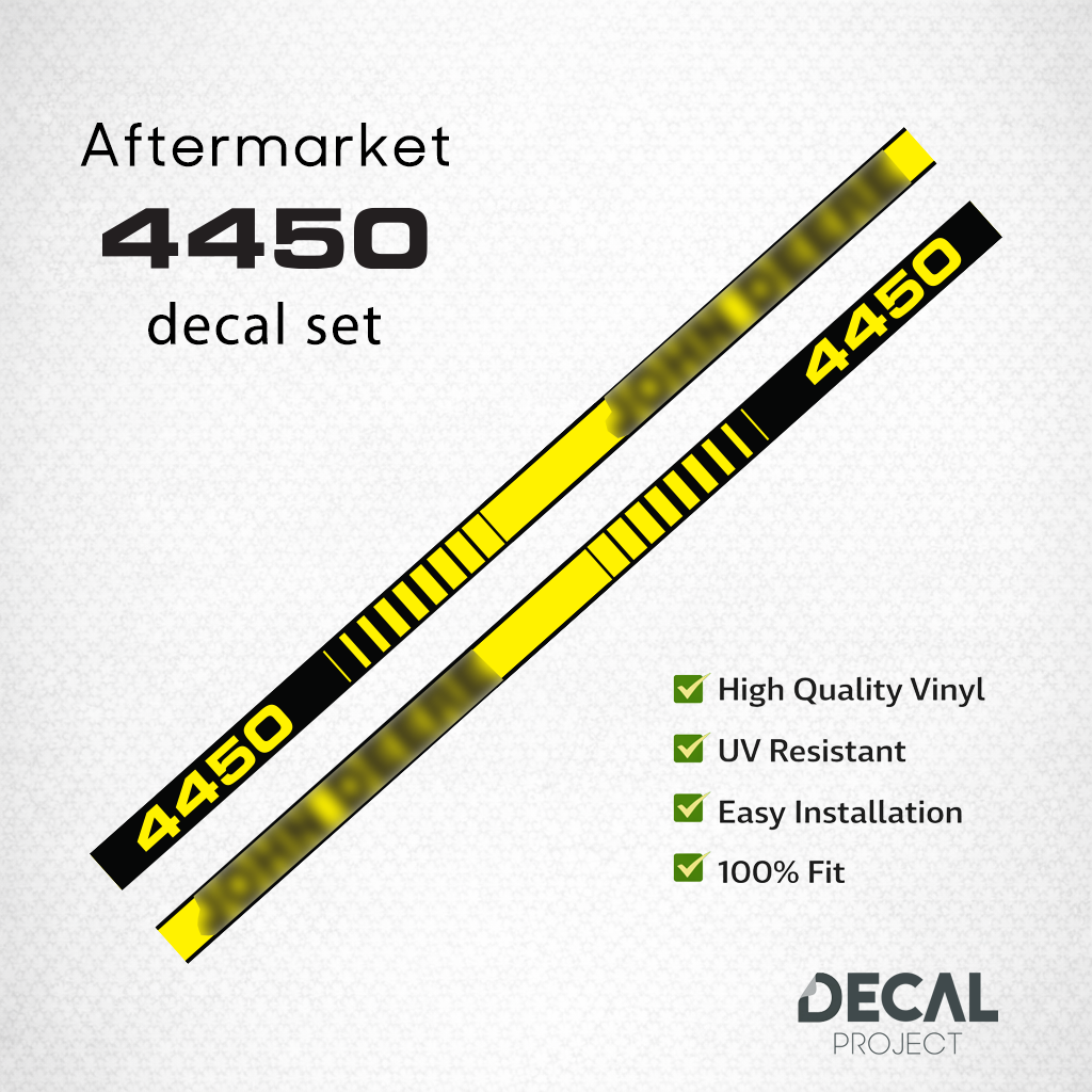 Aftermarket set fits JD 4450 Decal Kit – High-Quality Restoration Stickers - Full Set