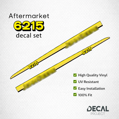Aftermarket set fits JD 6215 Decal Kit – Aftermarket Restoration Stickers - Full Set