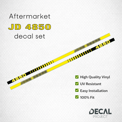 Aftermarket set fits JD 4850  Decal Kit – High-Quality Restoration Stickers - Full Set