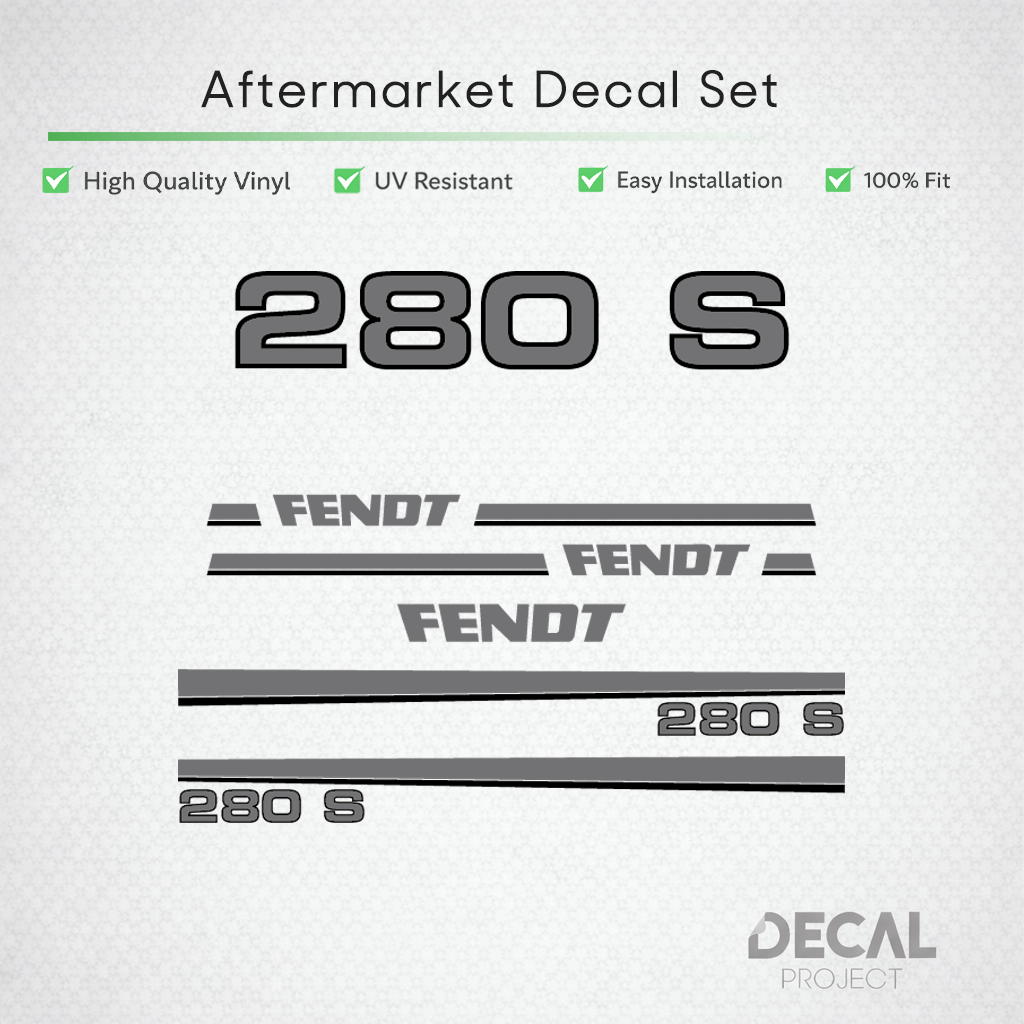 Fendt 280 S Decal Kit - Set Premium Restoration Classic Series High-Tack