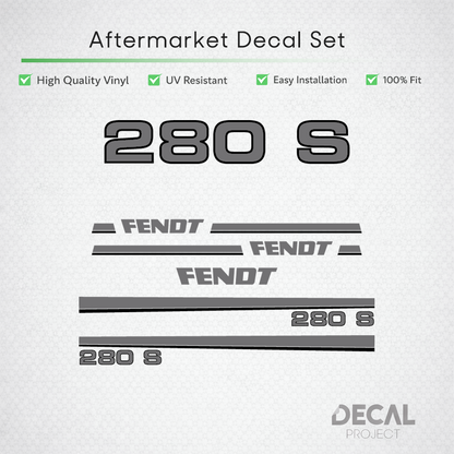 Fendt 280 S Decal Kit - Set Premium Restoration Classic Series High-Tack