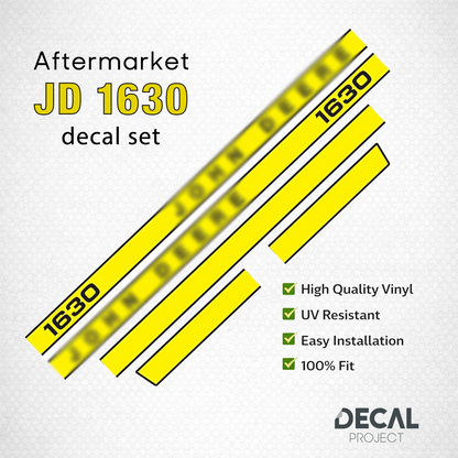 John Deere 1630 Decal Kit – Hood & Safety Stickers – Full Restoration Set