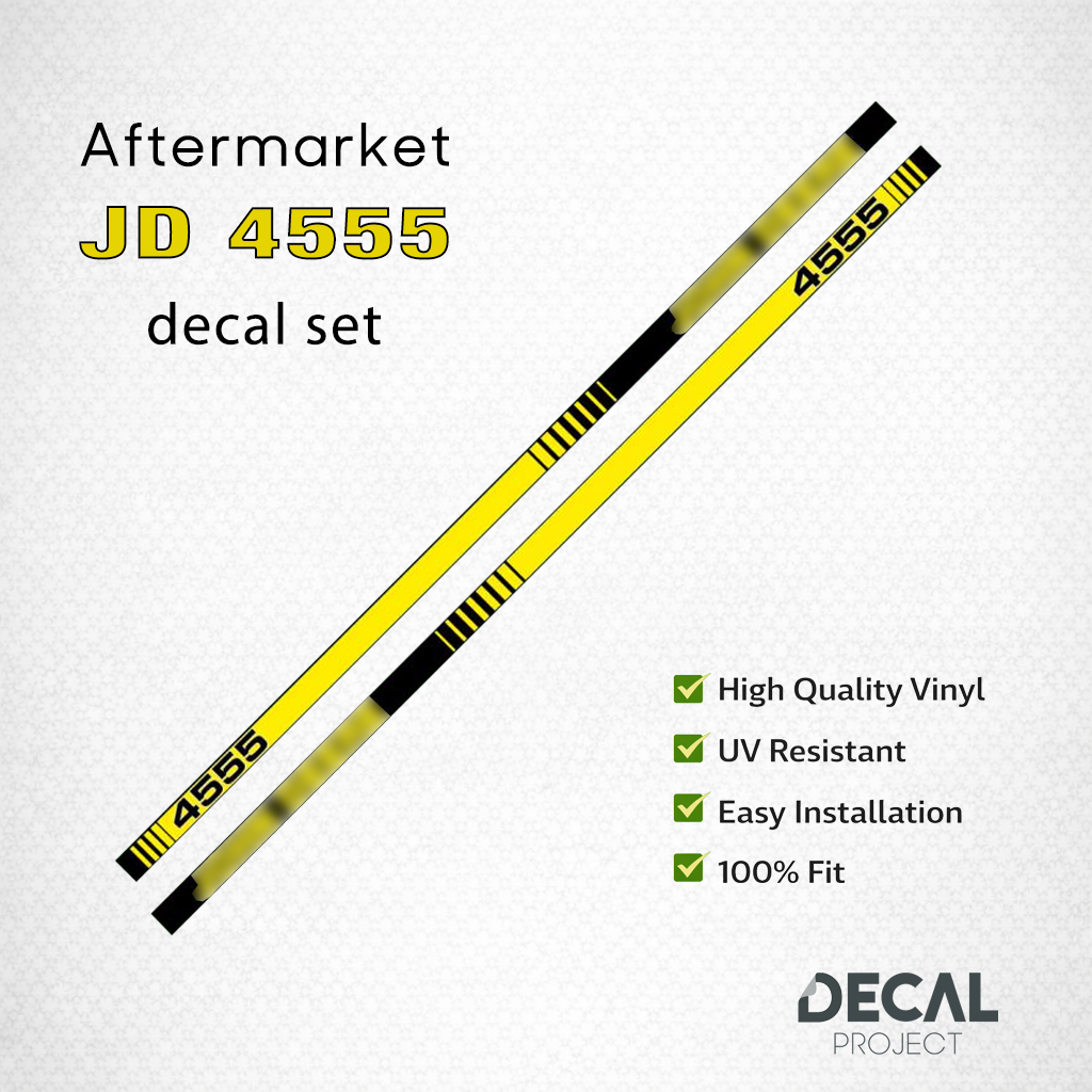 Aftermarket set fits JD 4555 Decal Kit – High-Quality Restoration Stickers - Full Set