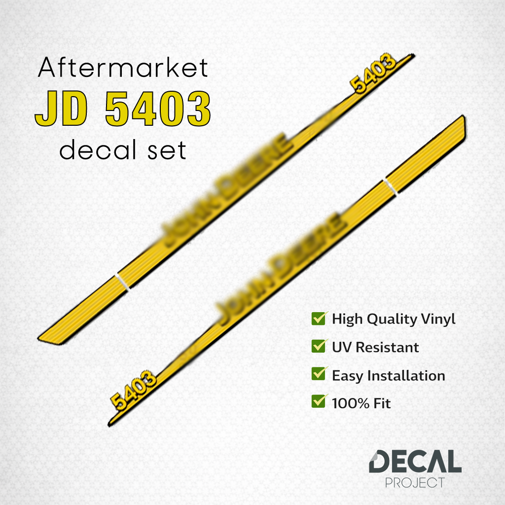 John Deere 5403 Decal Kit – Aftermarket Tractor Stickers - Full Set