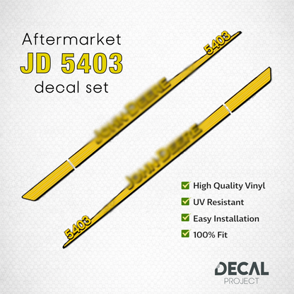 John Deere 5403 Decal Kit – Aftermarket Tractor Stickers - Full Set