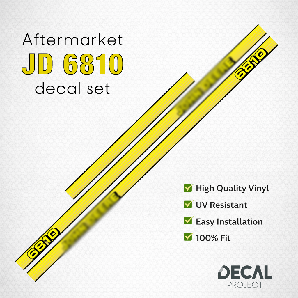 Aftermarket set fits JD 6810 Decal Kit – High-Quality Restoration Stickers - Full Set