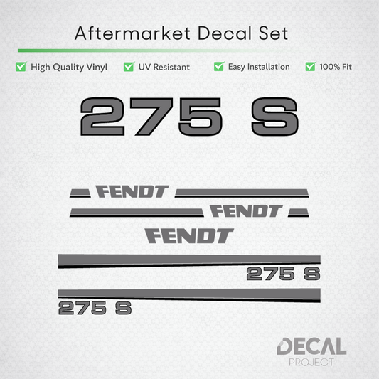 Fendt 275 S Decal Kit - Flagship Classic Series Premium Vinyl Restoration Set