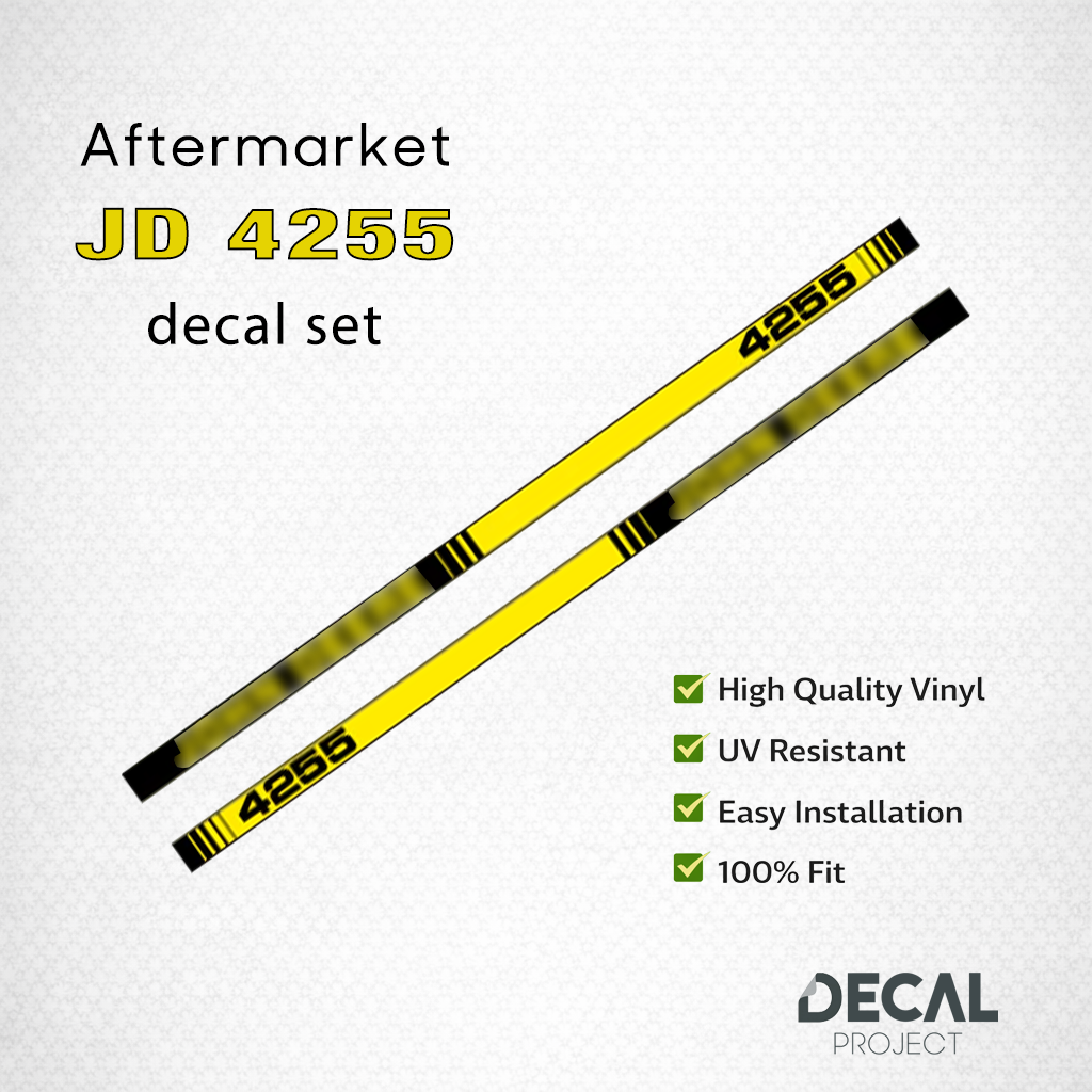 Aftermarket Aftermarket set fits JD 4255 - High-Quality Restoration Graphics