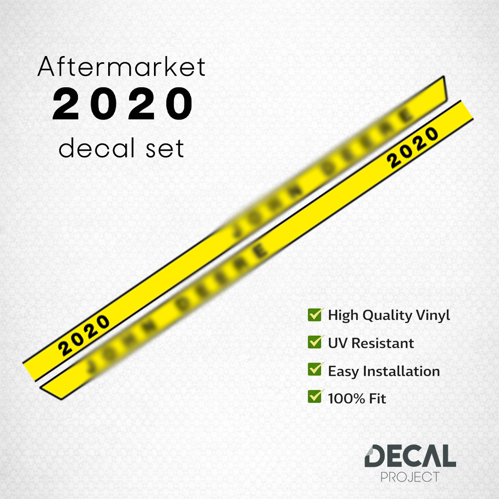 John Deere 2020 Decal Kit – Aftermarket Tractor Stickers – Full Restoration Set