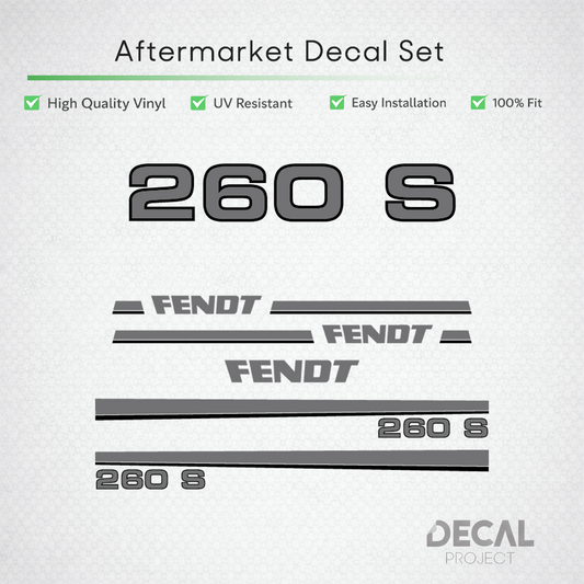 Fendt 260 S Decal Kit - Restoration Set Premium Professional Classic Series