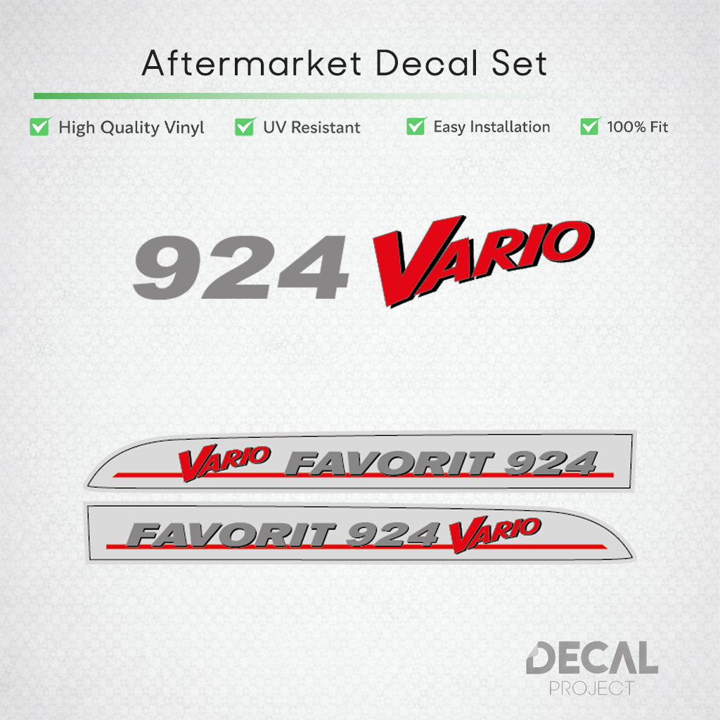 Fendt Favorit 924 Vario Decal Set - First Generation Facelift Restoration