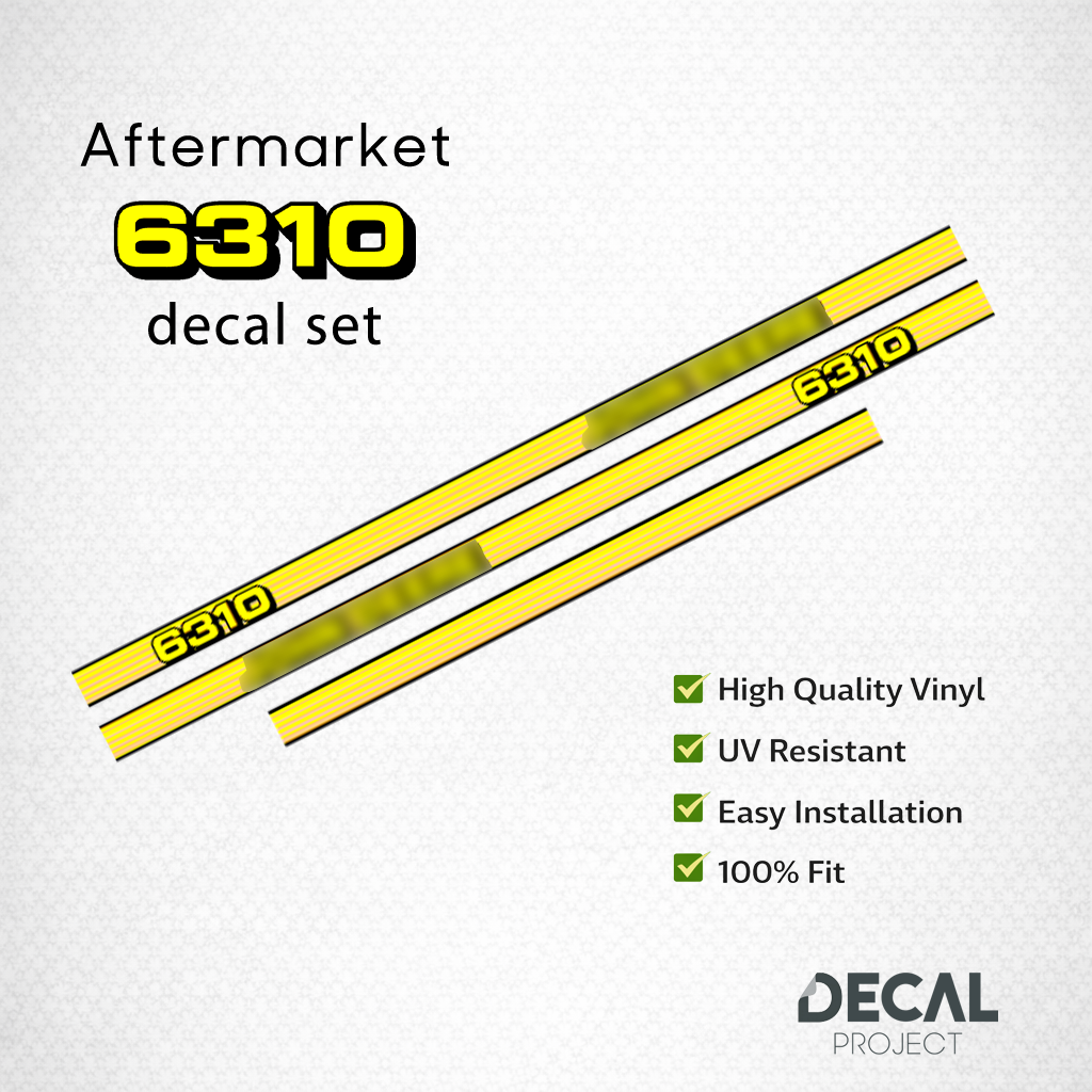 John Deere 6310 Decal Kit – High-Quality Aftermarket Restoration - Full Set