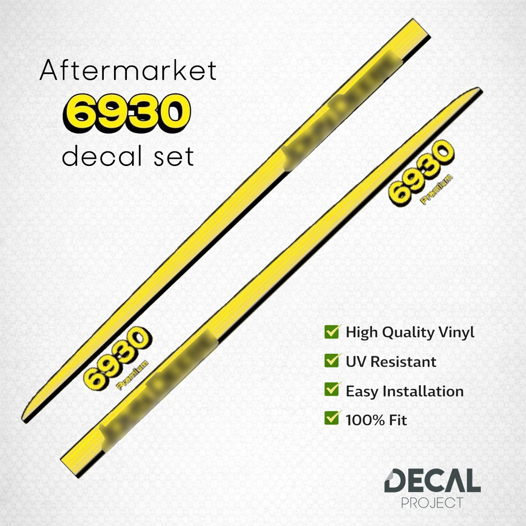Aftermarket set fits JD  6930  Premium Decal Kit – Aftermarket Restoration Stickers - Full Set