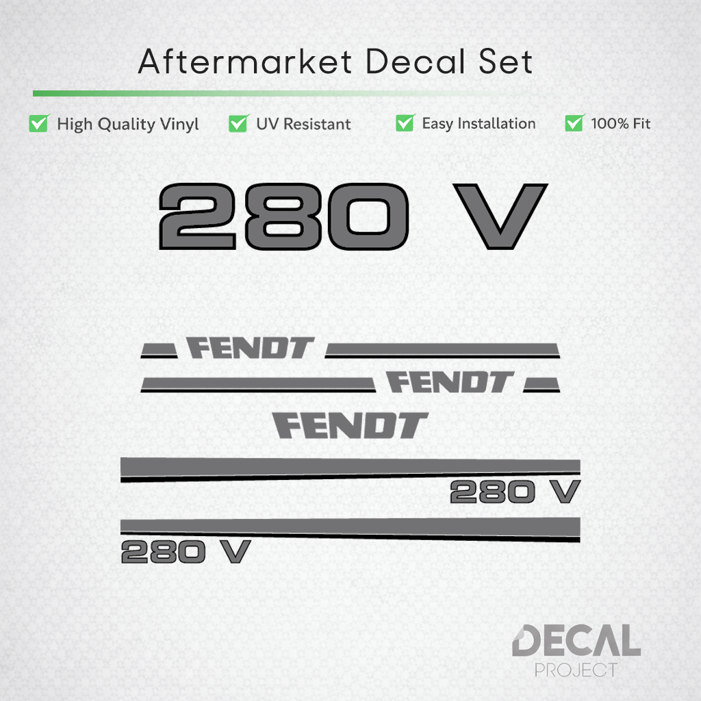 Fendt 280 V Decal Kit - Vineyard Flagship Classic Series Premium