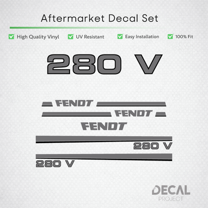Fendt 280 V Decal Kit - Vineyard Flagship Classic Series Premium