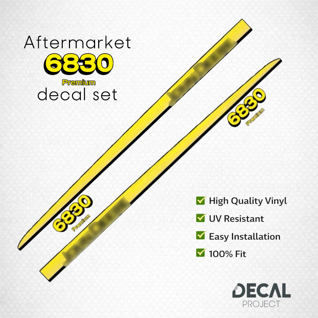 Aftermarket set fits JD 6830 Premium Decal Kit – Aftermarket Restoration Stickers - Full Set
