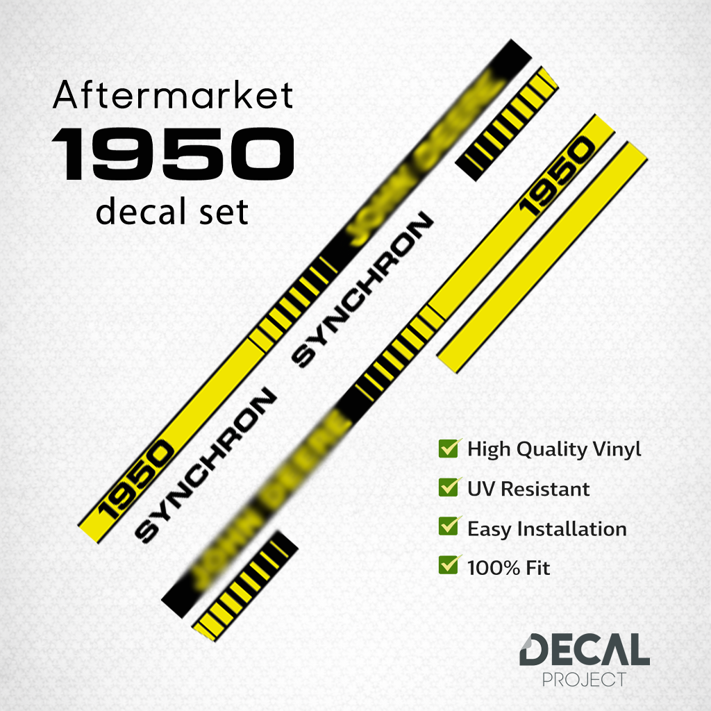 John Deere 1950 Decal Kit – Aftermarket Tractor Stickers – Synchron Set