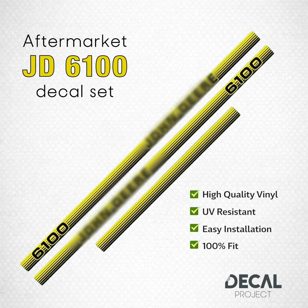Aftermarket set fits JD 6100 Decal Kit – Aftermarket Tractor Stickers - Full Set