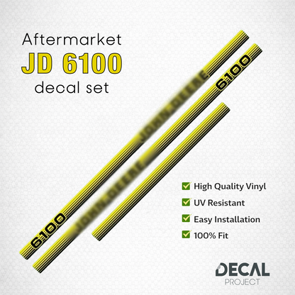 Aftermarket set fits JD 6100 Decal Kit – Aftermarket Tractor Stickers - Full Set